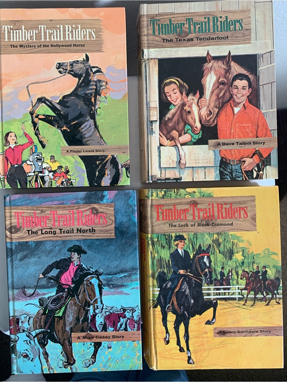 Timber Trail Riders Vintage Horse Book Set of Four